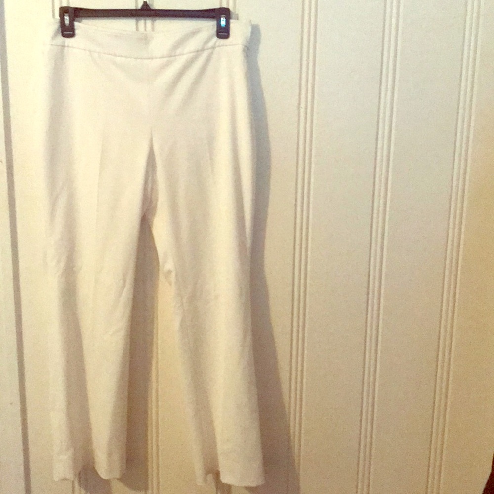 WHBM off white slacks